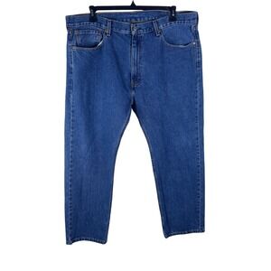 Levi Strauss 505 Jeans Mens 40x30 Blue Straight Leg Denim Casual Pants